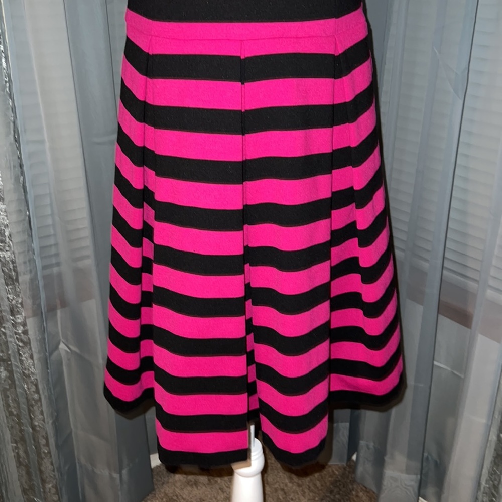 INC Black and Pink Striped Dress Size M - Picture 5 of 12